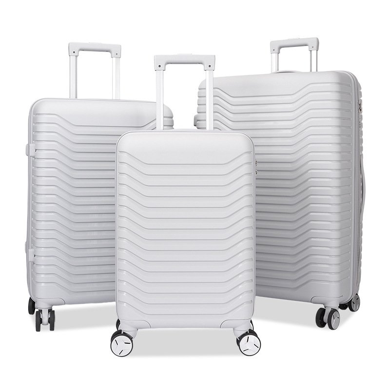 Trolley case large capacity PP hard shell case universal wheel travel trolley case suitcase three-piece set
