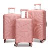 Fashionable travel trolley case 20-inch boarding case silent caster suitcase PP trolley case hard shell