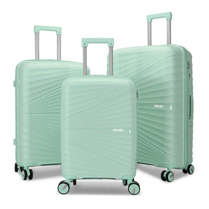 Fashionable travel trolley case 20-inch boarding case silent caster suitcase PP trolley case hard shell