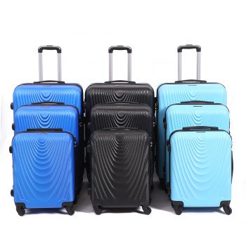 Fashionable corrugated printed suitcase telescopic trolley suitcase outdoor travel universal wheel boarding suitcase