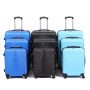 Fashionable corrugated printed suitcase telescopic trolley suitcase outdoor travel universal wheel boarding suitcase
