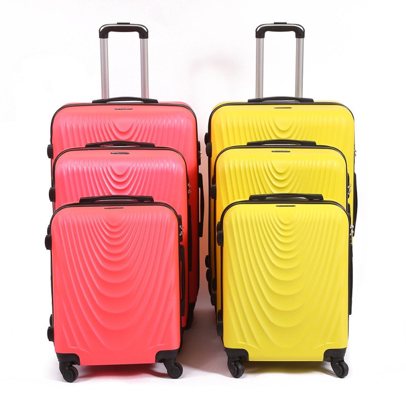 Fashionable corrugated printed suitcase telescopic trolley suitcase outdoor travel universal wheel boarding suitcase