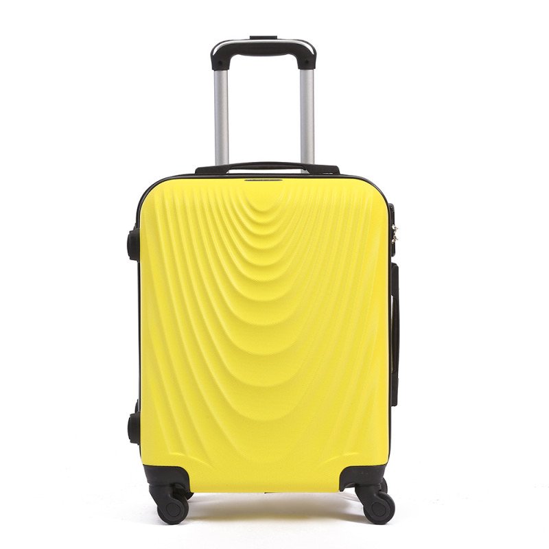 Fashionable corrugated printed suitcase telescopic trolley suitcase outdoor travel universal wheel boarding suitcase