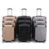 Fashionable and creative ABS material suitcase, new striped printed luggage, large capacity boarding suitcase for outdoor travel