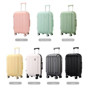 20inch carry-on suitcase, macaron color lightweight suitcase, trolley case