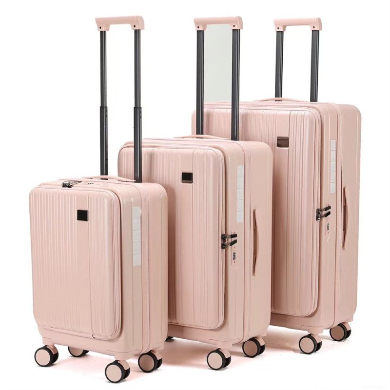Practical and fashionable suitcase, multifunctional special computer pocket, ABS high-quality wholesale 20-24-28 inches/set