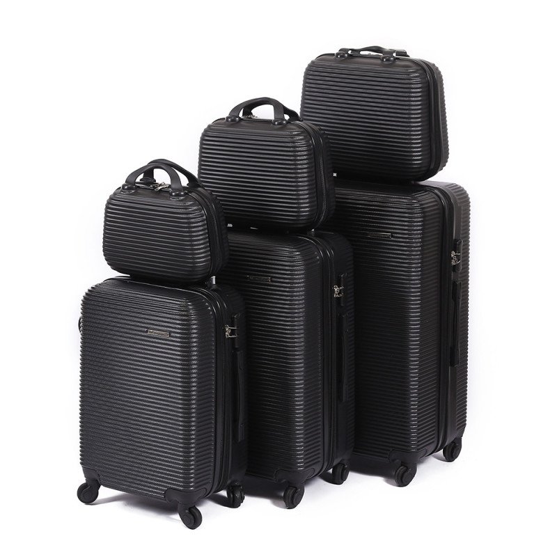 Fashionable striped printing large-capacity luggage new simple universal wheel suitcase portable telescopic trolley case