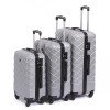 Grid printed suitcase, unisex outdoor travel suitcase, fashionable retractable trolley suitcase