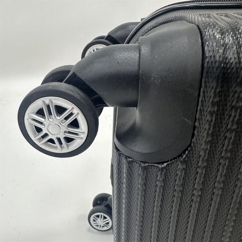 Black ABS 20-24-28 trip suitcase manufacturer wholesale password set portable business trolley bag
