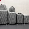 New trolley telescopic suitcase, unisex zipper password boarding case, ABS material grid suitcase