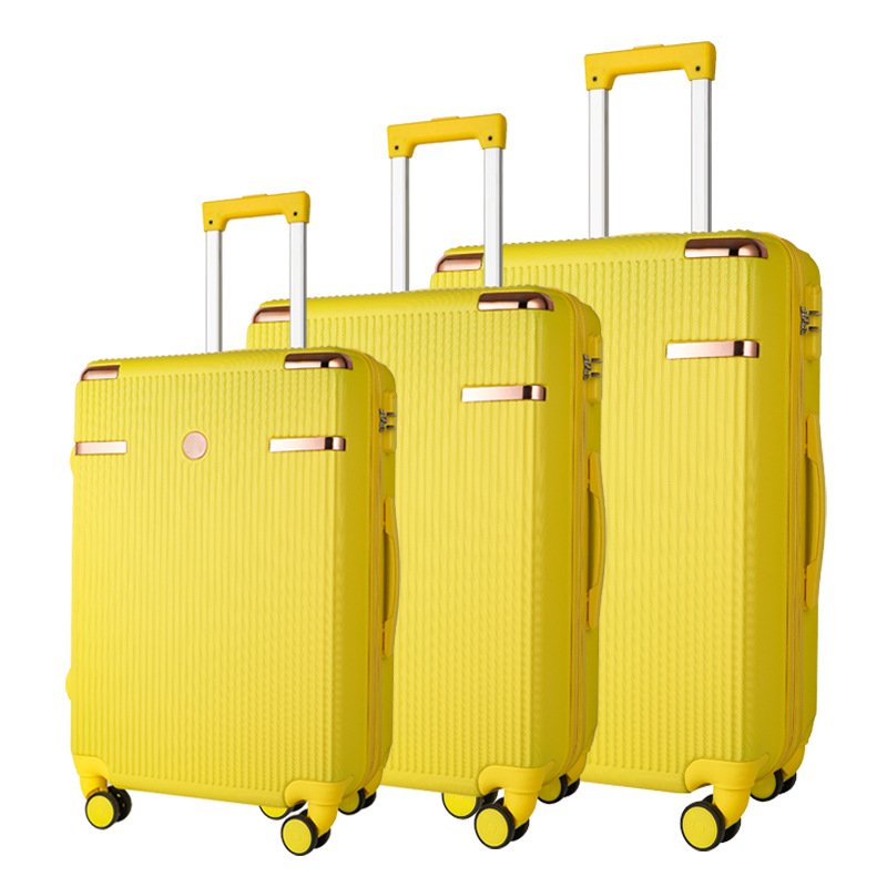 2024 customized ABS suitcase 28-inch large-capacity suitcase 3-piece set anti-fall trolley case 20-24-28inch