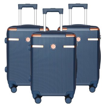 2024 customized ABS suitcase 28-inch large-capacity suitcase 3-piece set anti-fall trolley case 20-24-28inch