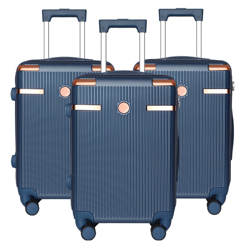 2024 customized ABS suitcase 28-inch large-capacity suitcase 3-piece set anti-fall trolley case 20-24-28inch