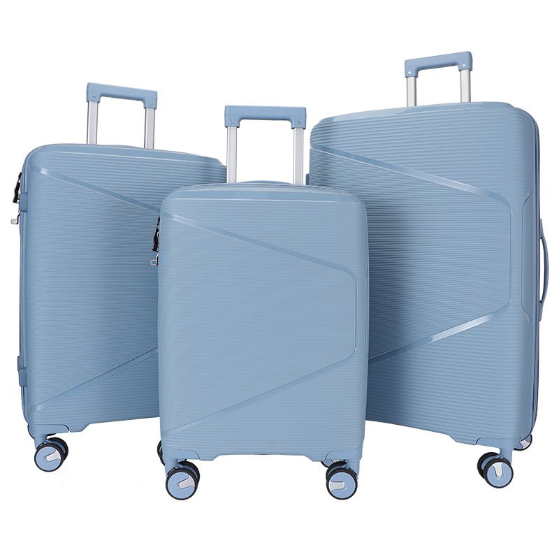 PP hard shell silent universal wheel trolley case 20 inch boarding case 24 inch suitcase