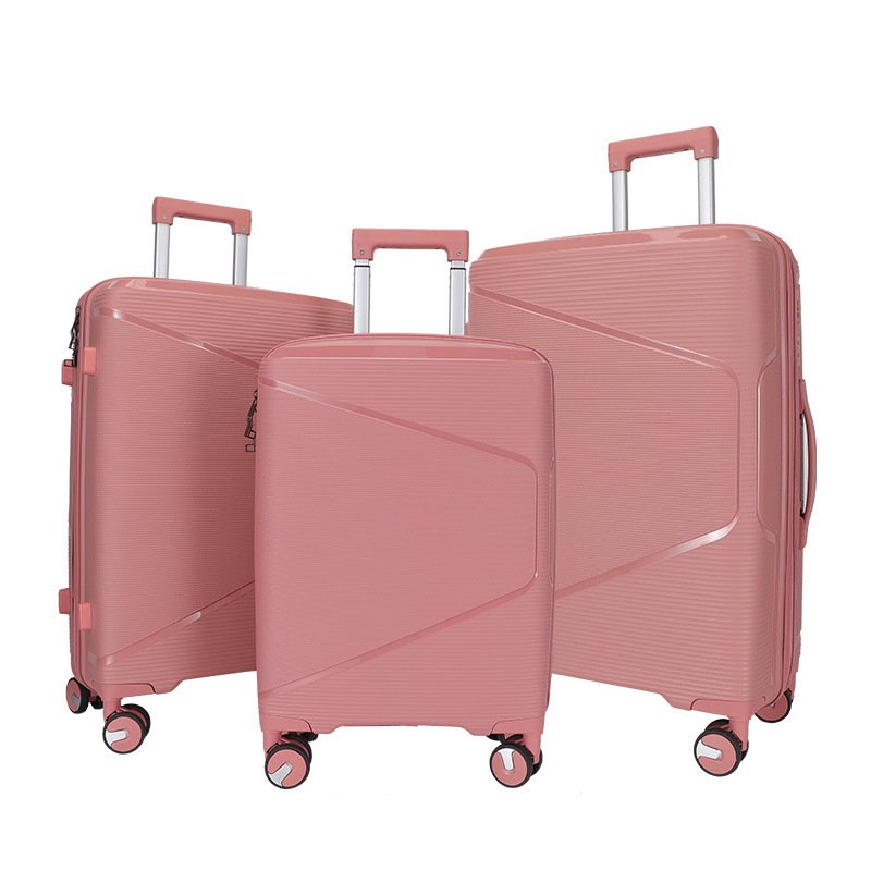 PP hard shell silent universal wheel trolley case 20 inch boarding case 24 inch suitcase