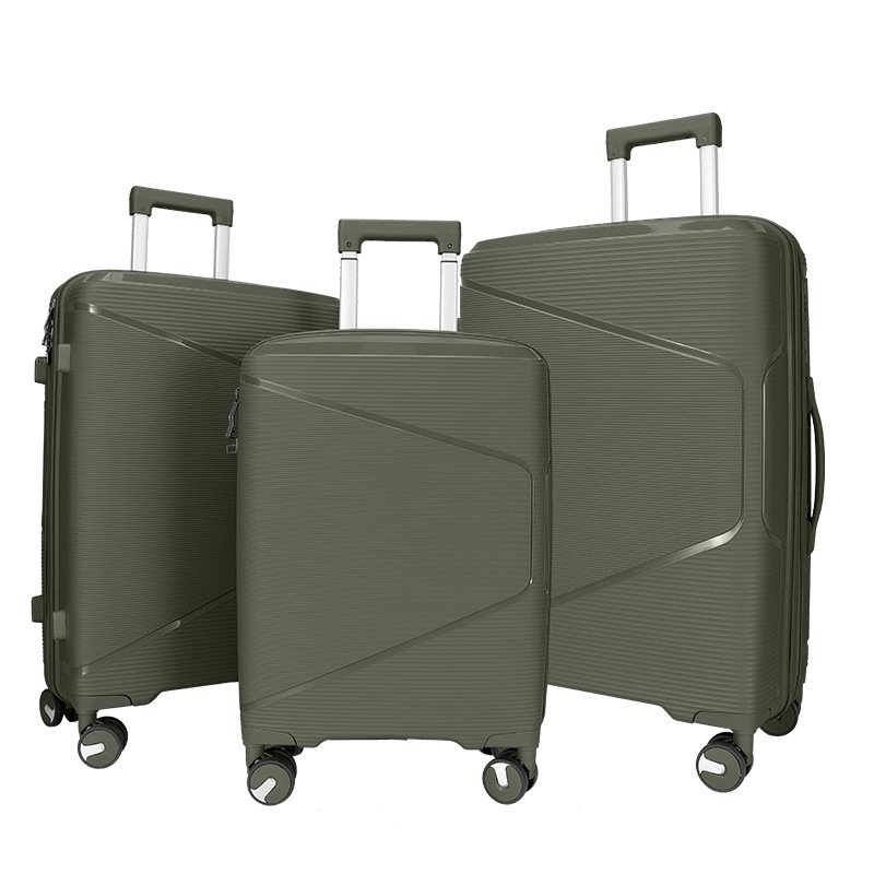 PP hard shell silent universal wheel trolley case 20 inch boarding case 24 inch suitcase