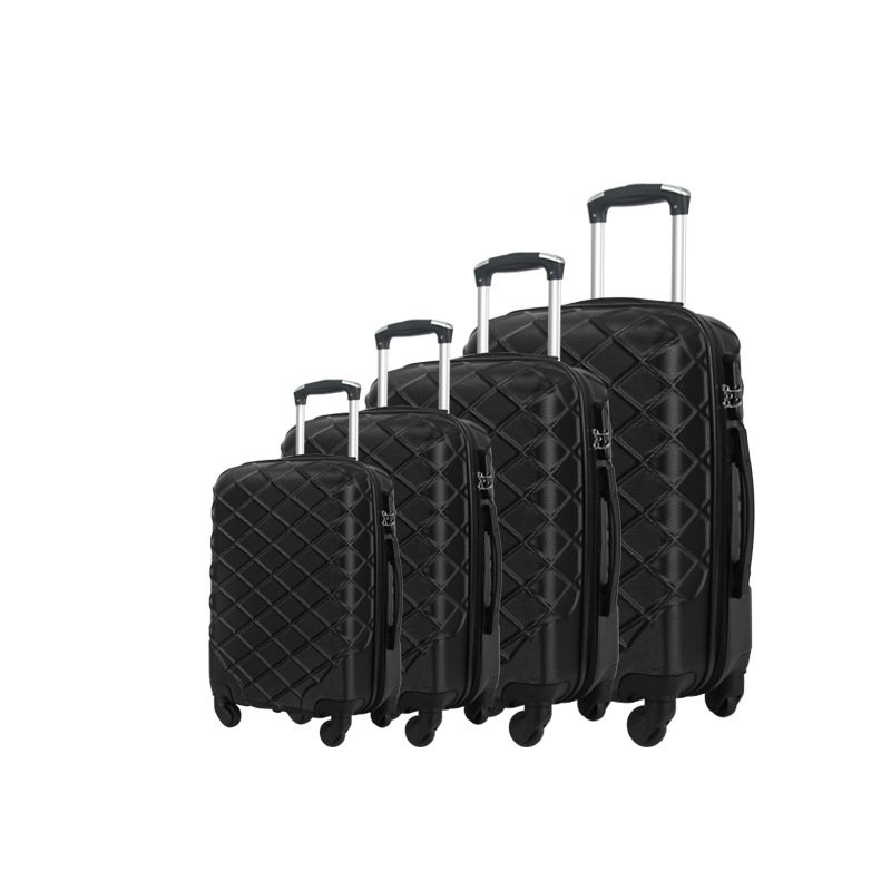 ABS zipper 3-piece suitcase high-end large-capacity trolley case silent wheel suitcase 20-24-28-32inch