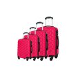 ABS zipper 3-piece suitcase high-end large-capacity trolley case silent wheel suitcase 20-24-28-32inch
