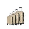 ABS zipper 3-piece suitcase high-end large-capacity trolley case silent wheel suitcase 20-24-28-32inch