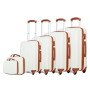 Solid color ABS multi-functional large capacity suitcase 360 ??silent universal wheel trolly case 12/15/20/24/28/32inch