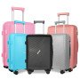 pp zipper suitcase multi-piece set extra large capacity trolley case universal wheels waterproof travel 20/24/28inch