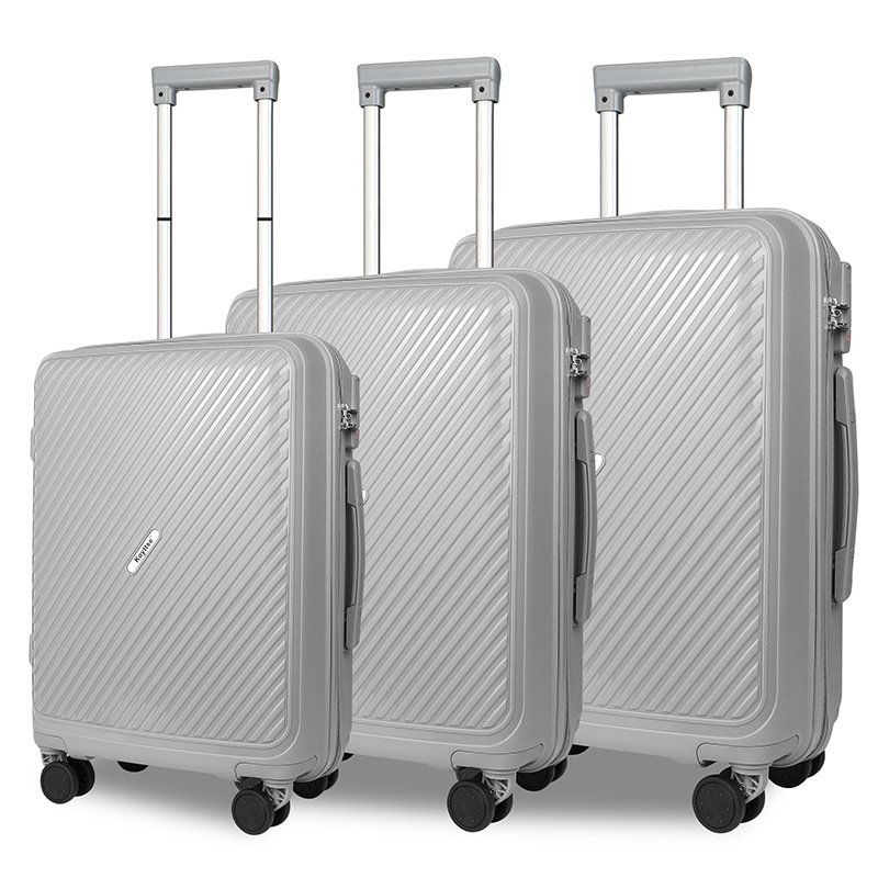 pp zipper suitcase multi-piece set extra large capacity trolley case universal wheels waterproof travel 20/24/28inch
