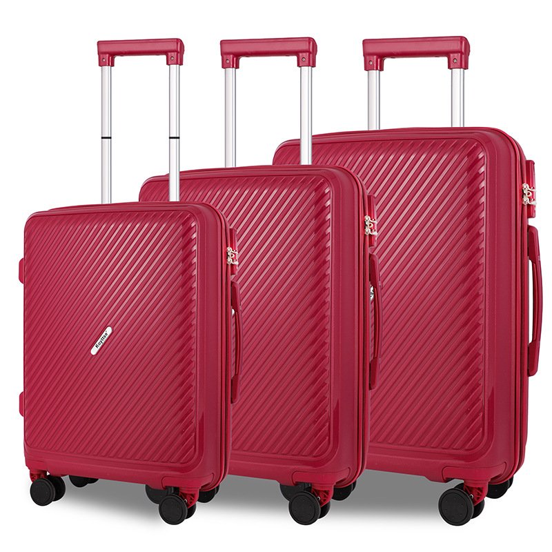 pp zipper suitcase multi-piece set extra large capacity trolley case universal wheels waterproof travel 20/24/28inch