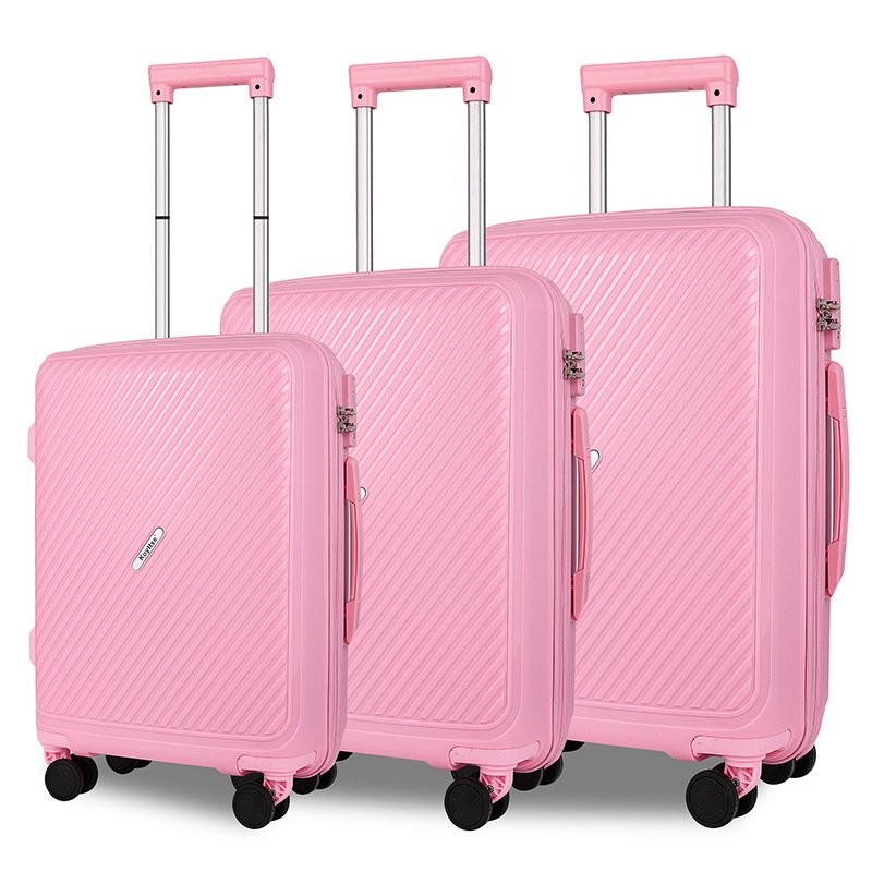 pp zipper suitcase multi-piece set extra large capacity trolley case universal wheels waterproof travel 20/24/28inch