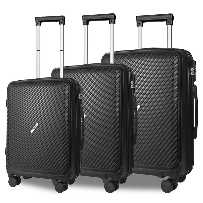 pp zipper suitcase multi-piece set extra large capacity trolley case universal wheels waterproof travel 20/24/28inch