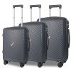 pp zipper suitcase multi-piece set extra large capacity trolley case universal wheels waterproof travel 20/24/28inch