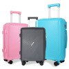 pp zipper suitcase multi-piece set extra large capacity trolley case universal wheels waterproof travel 20/24/28inch