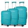 Large capacity universal wheel pp trolley case multi-piece trolley case 20.5/24.5/28.5inch