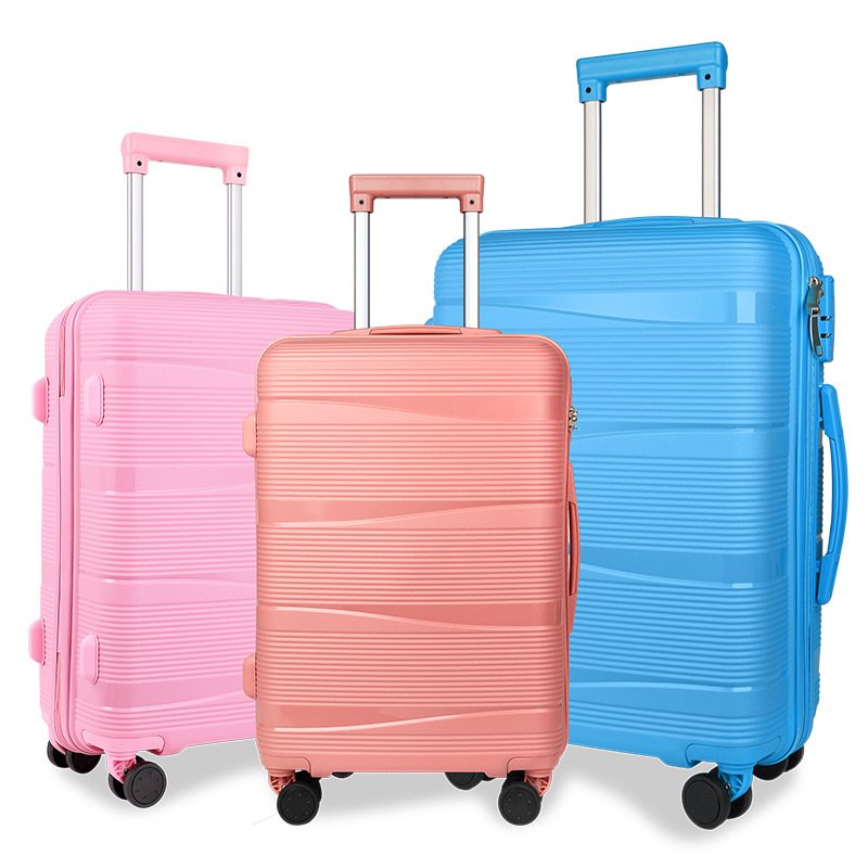 Large capacity universal wheel pp trolley case multi-piece trolley case 20.5/24.5/28.5inch