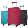 Large capacity universal wheel pp trolley case multi-piece trolley case 20.5/24.5/28.5inch