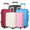 Candy color waterproof and durable universal wheel pp trolley case multi-piece trolley case set