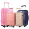 High-end large-capacity waterproof and durable universal wheel pp trolley case multi-piece trolley case 19/23/27inch
