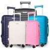 High-end large-capacity waterproof and durable universal wheel pp trolley case multi-piece trolley case 19/23/27inch