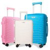 High-end large-capacity waterproof and durable universal wheel pp trolley case multi-piece trolley case 19/23/27inch