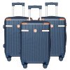 Customized ABS suitcase 28-inch large-capacity suitcase 3-piece set anti-fall trolley case 20-24-28inch