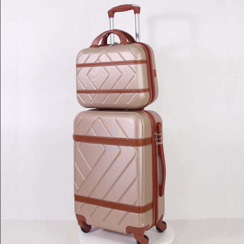 ABS cabin case for business travel gift trolley case 12-32 inch 6-piece password box set