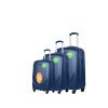 ABS 3-piece set extra large capacity trolley case, lightweight, wear-resistant and anti-fall suitcase 20-24-28inch