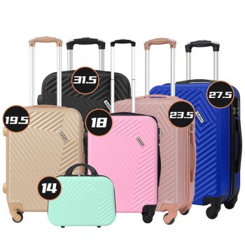 ABS travel boarding waterproof universal wheel trolley case 14/18/19.5/23.5/27.5/28.5/31.5inch