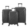 Three-piece trolley suitcase, zippered pp suitcase, large capacity travel suitcase, suitcase