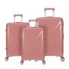 Three-piece trolley suitcase, zippered pp suitcase, large capacity travel suitcase, suitcase