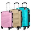Abs trolley case business travel gift boarding case zipper 3-piece set universal wheel suitcase 20/24/28 inches