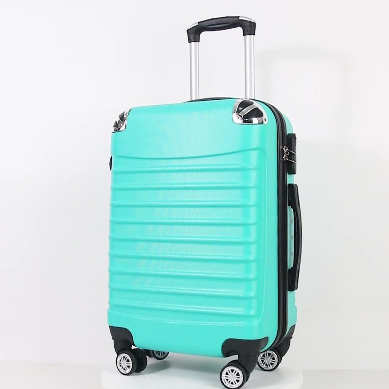 Abs trolley case business travel gift boarding case zipper 3-piece set universal wheel suitcase 20/24/28 inches