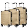 Abs trolley case business travel gift boarding case zipper 3-piece set universal wheel suitcase 20/24/28 inches