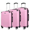 Abs trolley case business travel gift boarding case zipper 3-piece set universal wheel suitcase 20/24/28 inches