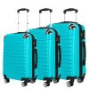 Abs trolley case business travel gift boarding case zipper 3-piece set universal wheel suitcase 20/24/28 inches