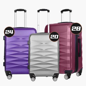 Three-piece trolley suitcase wholesale suitcase silent universal wheel password box suitcase 20/24/28inch